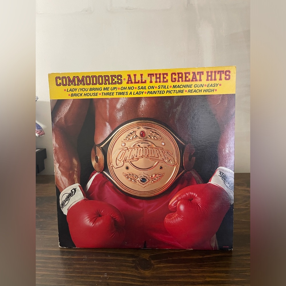 Commodores~All The Great Hits~LP Vinyl~Motown 6028ML~First Press~1982~Used